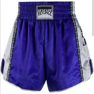 Versace muay thai boxing satin mens (blue)
